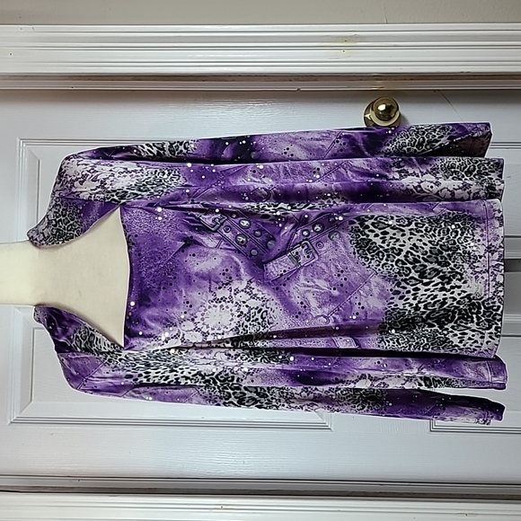 Simonton Says Mixed Prints Party Blouse - Picture 1 of 12